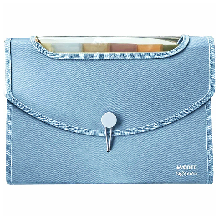 Папка-органайзер с 8-ю отделениями "SigNature" A4 (330x250х50 мм) 650 мкм. сумеречно синяя