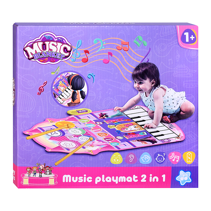 Коврик развивающий YYD-03 "Музыкальный малыш" в коробке
