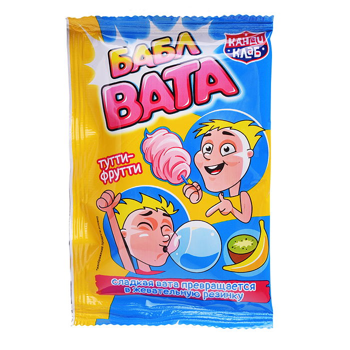 Сладкая вата "Бабл вата" ассорти 5гр*24шт