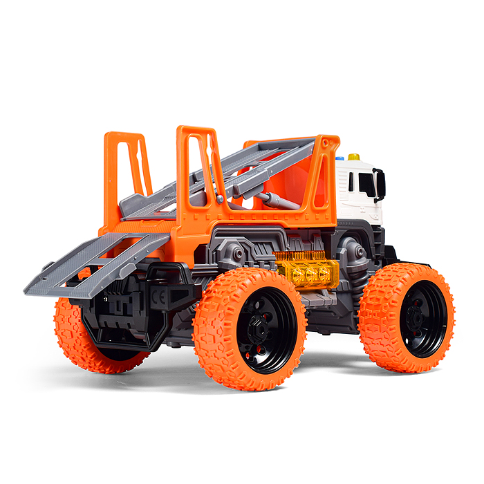 Машина JS114S "МегаСити" 1:16 (свет, звук) в коробке (цвет оранжевый)