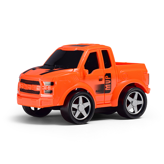 Машина JS114S "МегаСити" 1:16 (свет, звук) в коробке (цвет оранжевый)