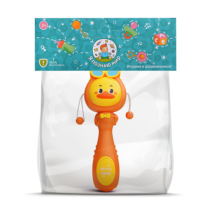 Погремушка Y0209 "Уточка" в пакете