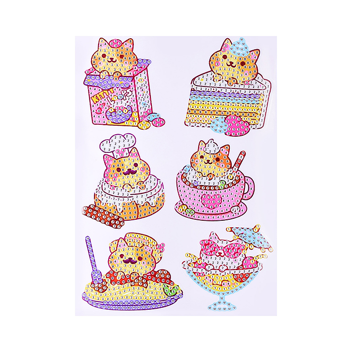 Мозаика алмазная A5503-4 "Веселая киска" в коробке