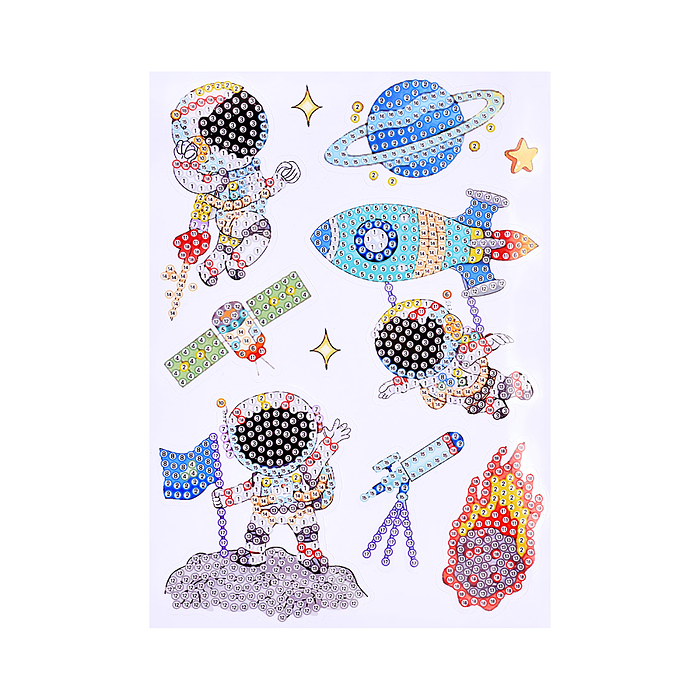 Мозаика алмазная A5503-5 "Космические приключения" в коробке