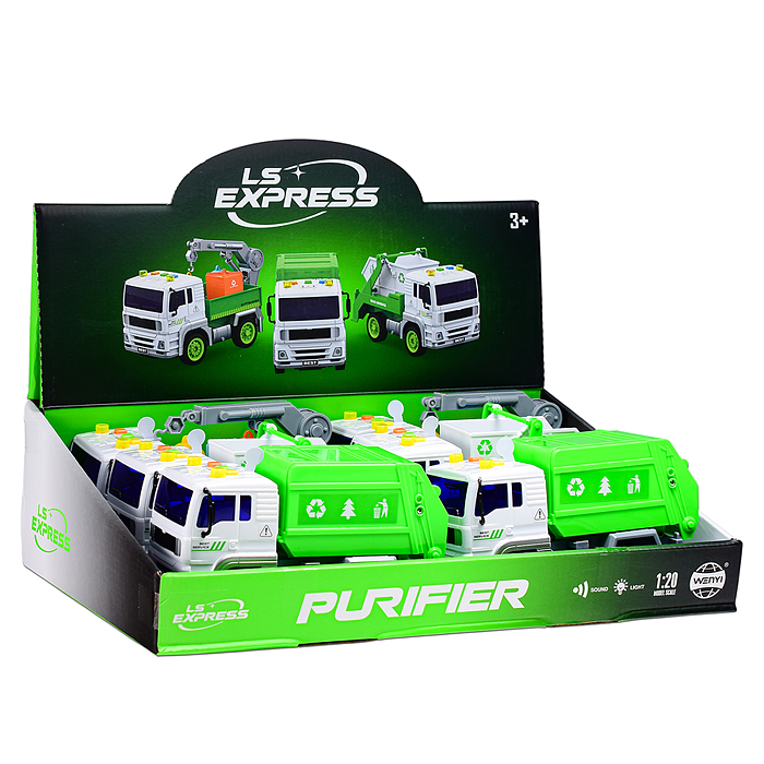 Машина WY520-6 "Чистый город" 1:20 (свет, звук) в коробке