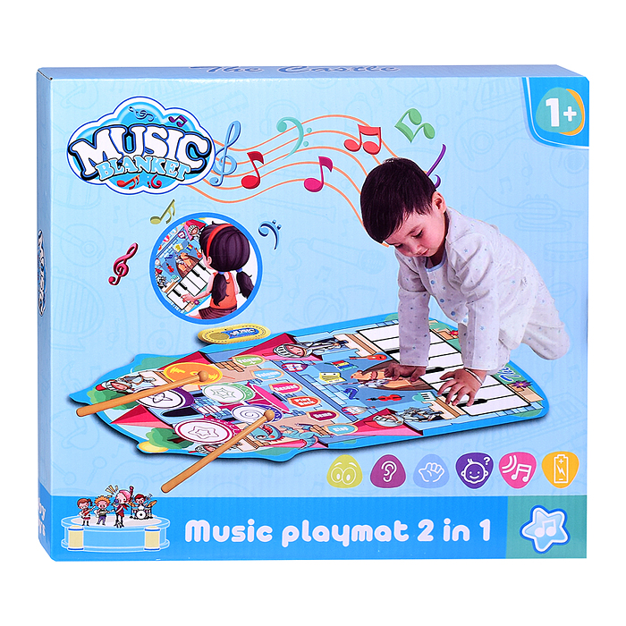 Коврик развивающий YYD-04 "Развивайся с песенками" в коробке