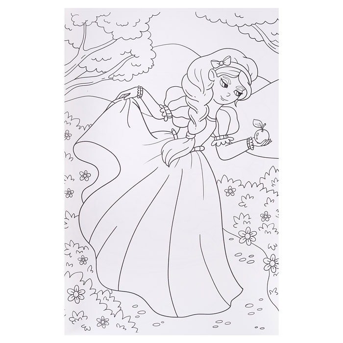 Макси-раскраска с наклейками. Волшебная страна