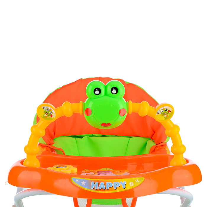Ходунки 903-W-3 "Лягушонок" (зеленый-оранжевый) в пакете