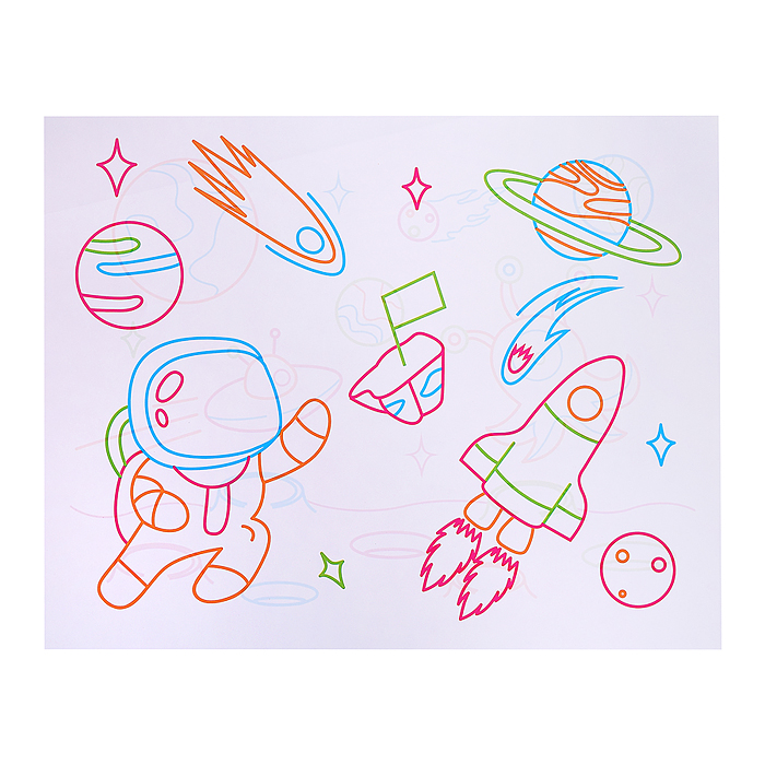 Доска для рисования 665 "Волшебство света" в коробке