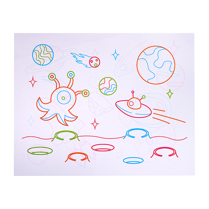 Доска для рисования 665 "Волшебство света" в коробке