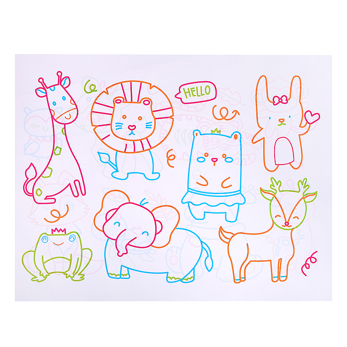 Доска для рисования 665 "Волшебство света" в коробке