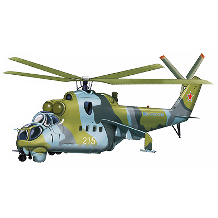 Вырубная фигурка "Вертолет" (для аппликаций, двухсторонняя)