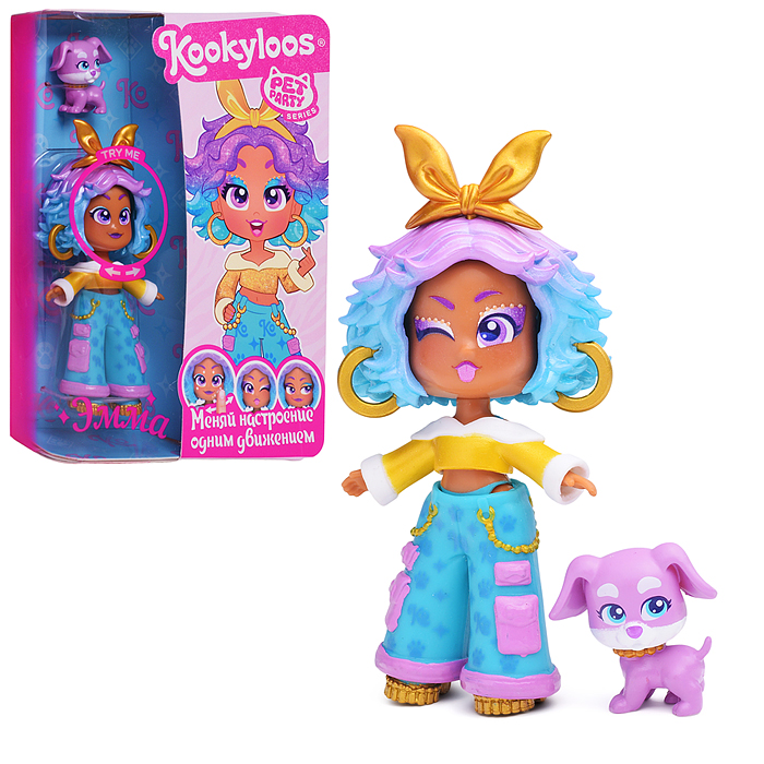 Игровой набор кукла Pets Party. Кукла Emma и питомец