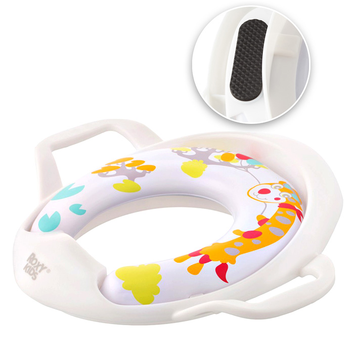 Накладка на унитаз с ручками. Жираф