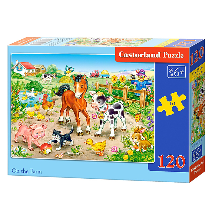 Пазлы 120 "На ферме"