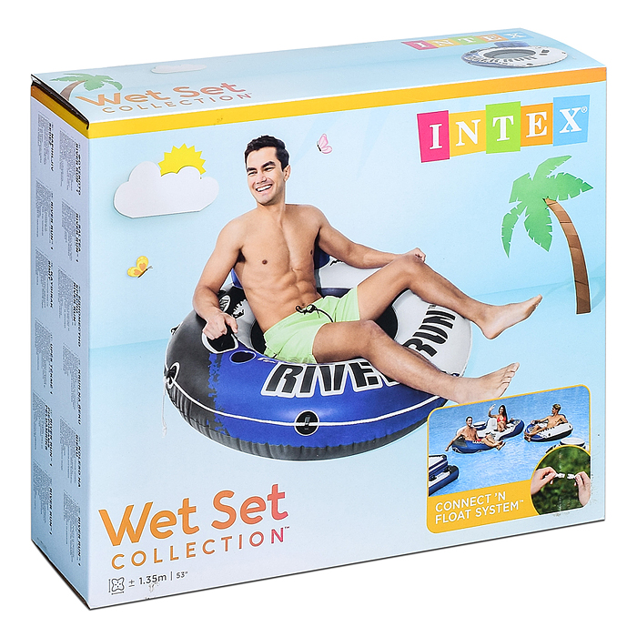 Круг-кресло с ручками «Речная прогулка», d=135 см 58825NP INTEX