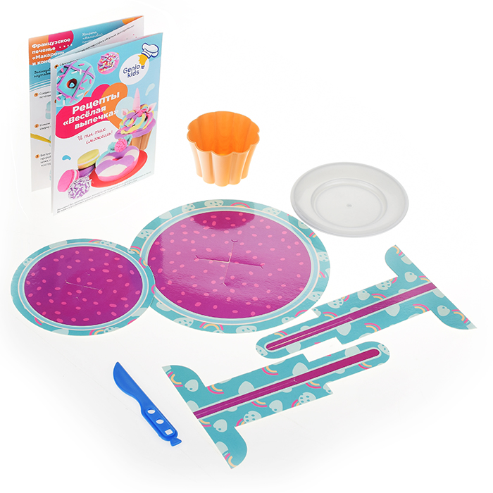 Фото к товару Набор для лепки из легкого пластилина "Весёлая выпечка" Набор для лепки из легкого пластилина "Весёлая выпечка"