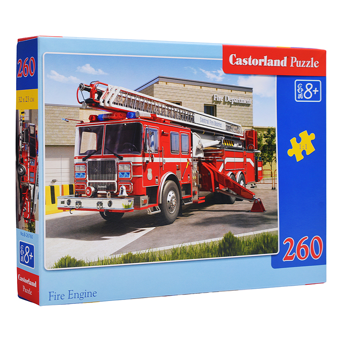 Фото к товару Пазлы 260 "Пожарная машина" Пазлы 260 "Пожарная машина"