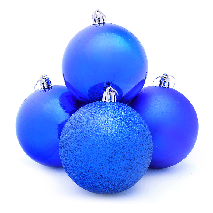 Набор шаров S0139-4 "Новогодняя ночь" (8см) в пакете 