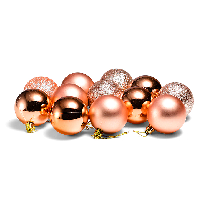Набор шаров S0138-6 (6см) "Бронзовое настроение" в пакете
