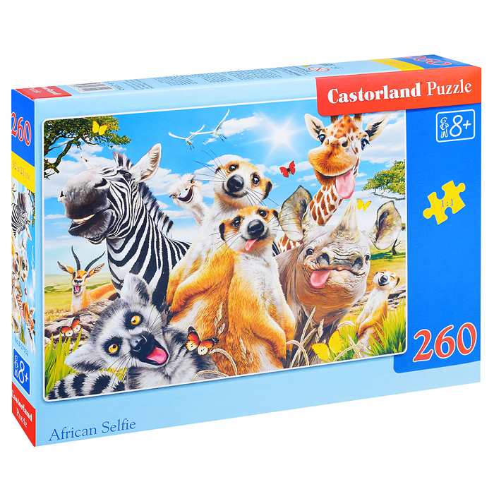 Пазлы 260 "Африканское селфи"