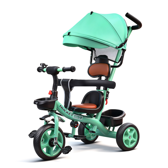 Велосипед 611-3 3-х колесный, зеленый Велосипед 611-3 3-х колесный, зеленый