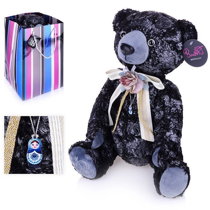 Медведь БернАрт-серебряный (металлик) (В1)