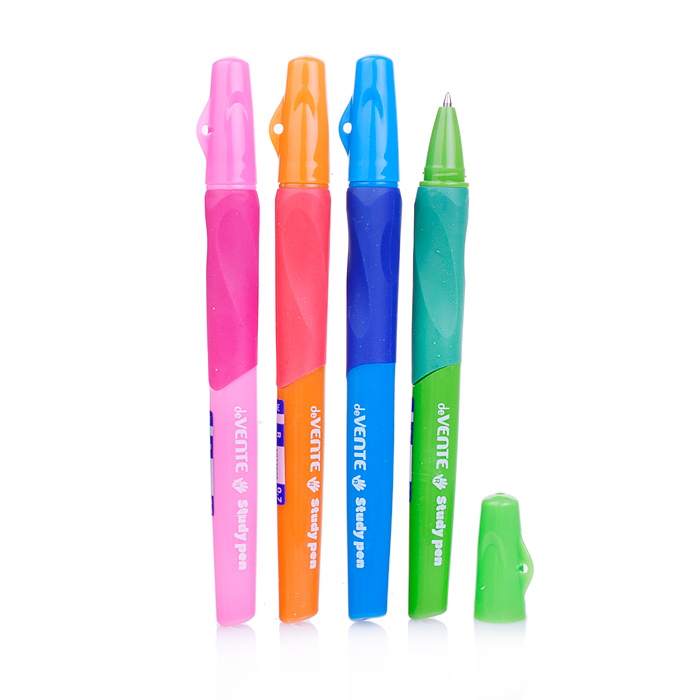 Ручка шариковая "Study Pen" обучающая письму, для левшей, d=0,7 мм, с каучуковым держателем