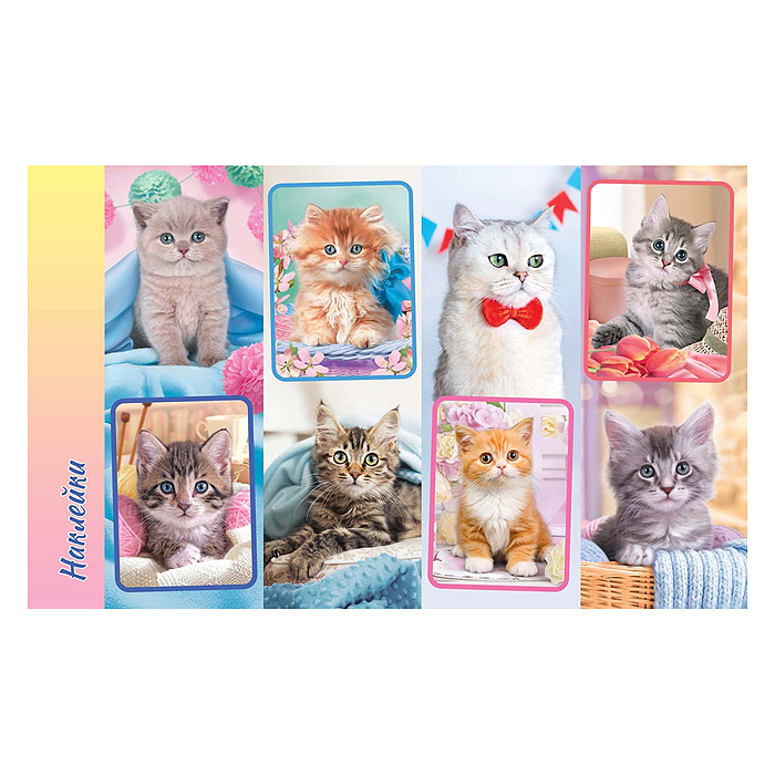 Наклейки (21 глиттер) НК "Кошки"