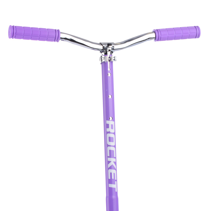 Фото к товару Самокат 2-х колесный ROCKET,колеса PU/ 200 мм,ABEC 7, сиреневый Самокат 2-х колесный ROCKET,колеса PU/ 200 мм,ABEC 7, сиреневый