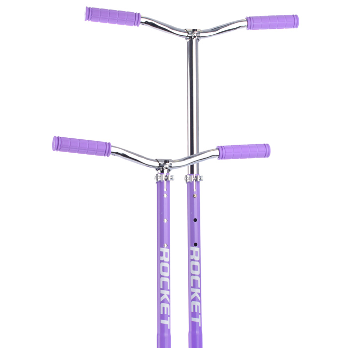 Фото к товару Самокат 2-х колесный ROCKET,колеса PU/ 200 мм,ABEC 7, сиреневый Самокат 2-х колесный ROCKET,колеса PU/ 200 мм,ABEC 7, сиреневый