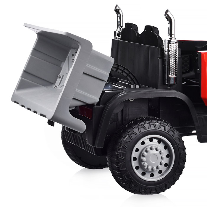 Электромобиль U023478Y "Супер Трак" на аккумуляторе, с р/у управлением, в коробке (красный)