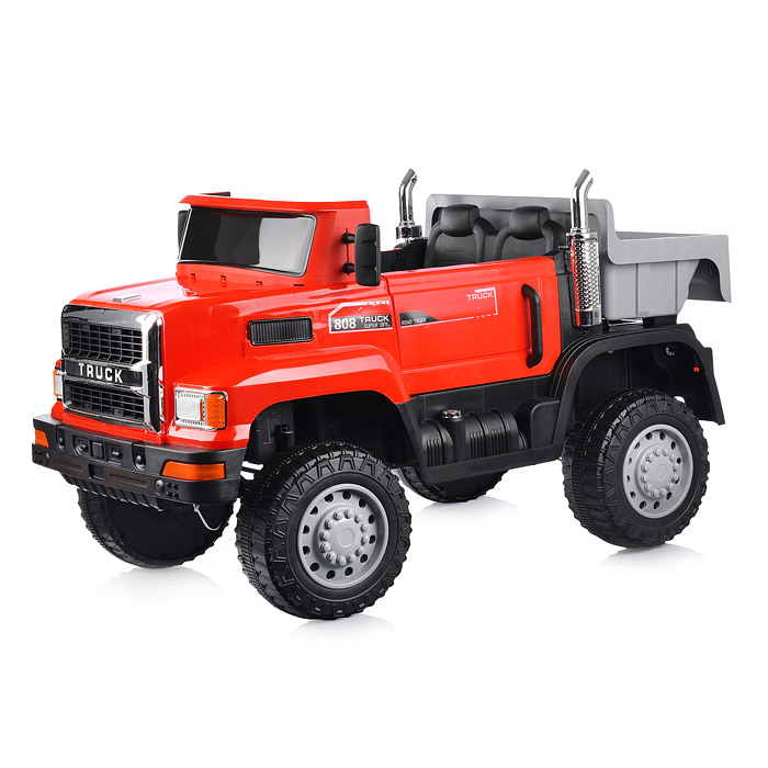 Электромобиль U023478Y "Супер Трак" на аккумуляторе, с р/у управлением, в коробке (красный)