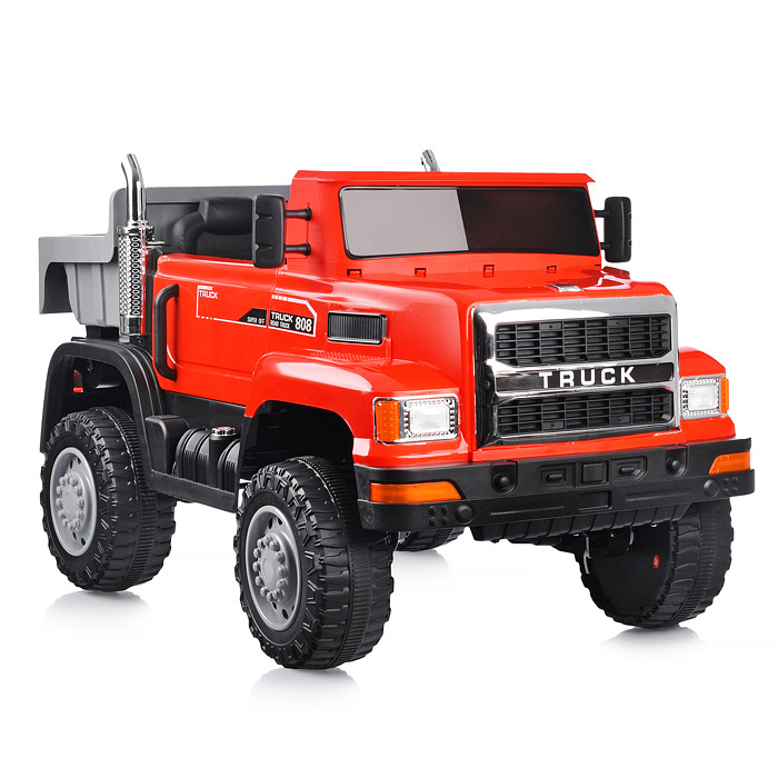 Электромобиль U023478Y "Супер Трак" на аккумуляторе, с р/у управлением, в коробке (красный)