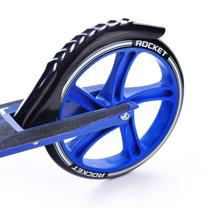 Фото к товару Самокат 2-х колесный ROCKET,колеса PU/ 200 мм,ABEC 7, синий Самокат 2-х колесный ROCKET,колеса PU/ 200 мм,ABEC 7, синий
