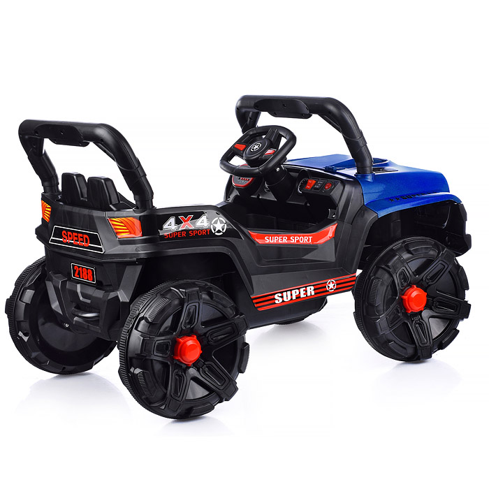 Электромобиль U023460Y "Рустик" на аккумуляторе, с р/у управлением, в коробке (синий)