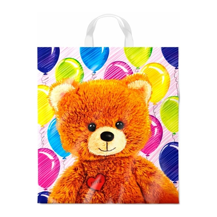 Пакет ПЭ с петлевой ручкой 38х42, 40мкм "Топтыжка" ПНД Пакет ПЭ с петлевой ручкой 38х42, 40мкм "Топтыжка" ПНД