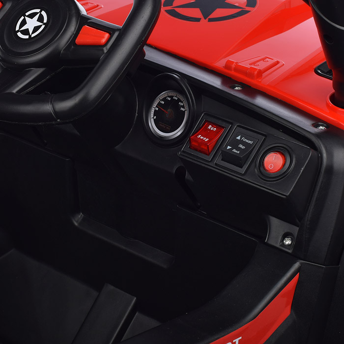 Электромобиль U023460Y "Рустик" на аккумуляторе, с р/у управлением, в коробке (красный)