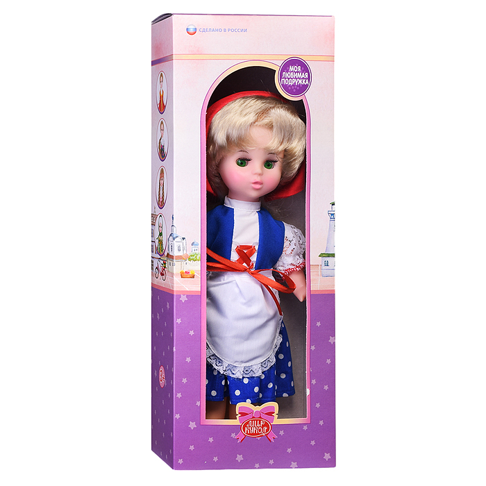 Фото к товару Кукла Красная шапочка 35 см., в коробке Кукла Красная шапочка 35 см., в коробке