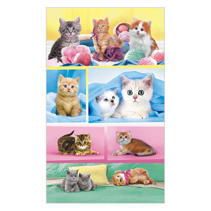 Наклейки (21 глиттер) "Кошки"