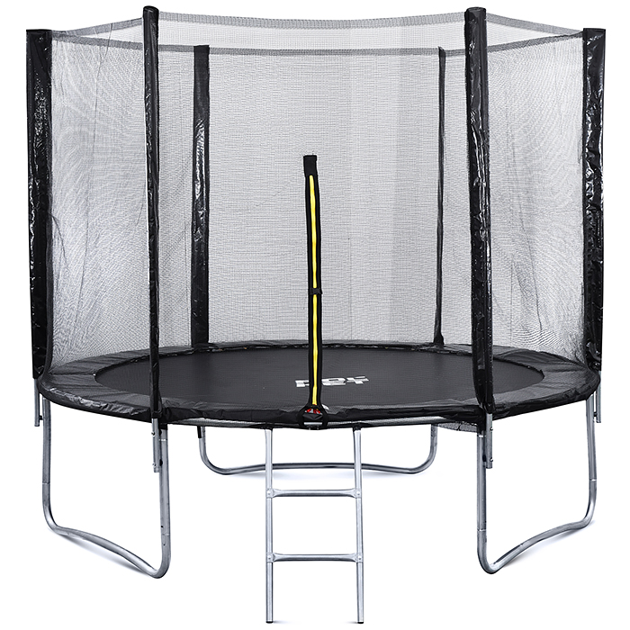 Батут ROCKET, d=244, внешняя сетка высотой 160 см., общая высота 225 см, черный