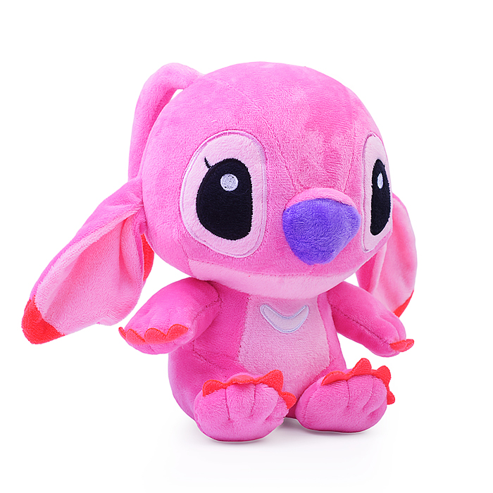 Мягкая игрушка "Розовый стич" 20см., озвучен, в пакете