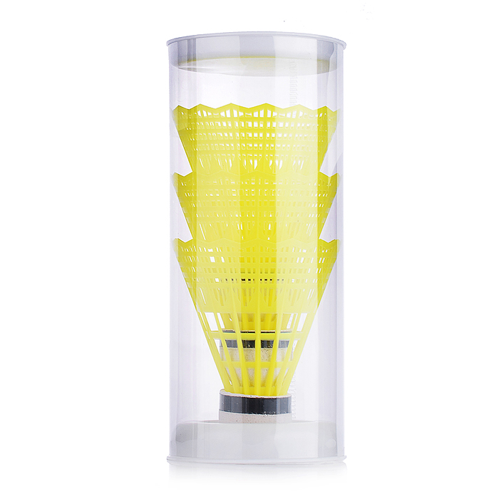 Фото к товару Набор воланчиков, белый, 3 шт, в тубе Набор воланчиков, белый, 3 шт, в тубе