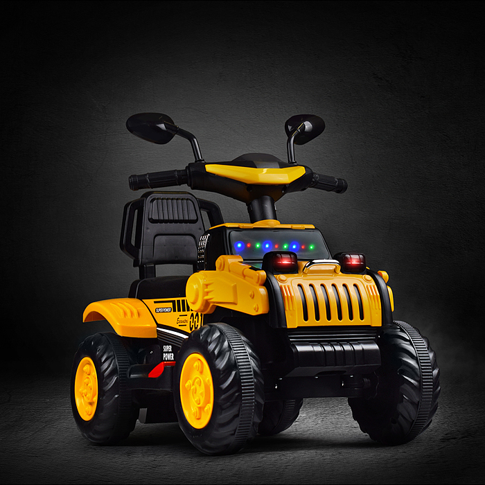 Электромобиль U014105Y "Cross" на аккумуляторе, в коробке (желтый)