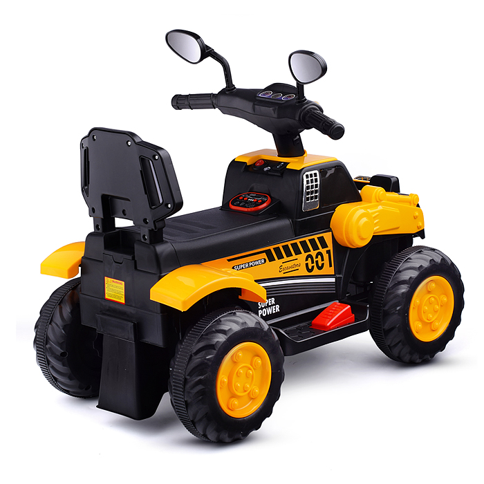 Электромобиль U014105Y "Cross" на аккумуляторе, в коробке (желтый)