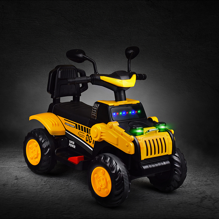 Электромобиль U014105Y "Cross" на аккумуляторе, в коробке (желтый)