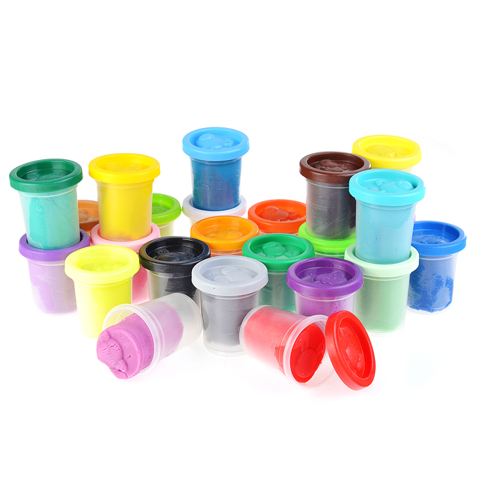 Фото к товару Набор для детской лепки "Тесто-пластилин 24 баночки" Набор для детской лепки "Тесто-пластилин 24 баночки"