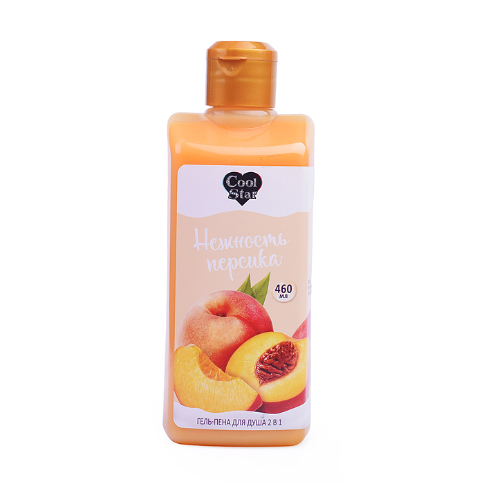 Гель для душа и пена для ванн Milk 2 в 1 "Нежность персика" 460 мл. Cool Star 