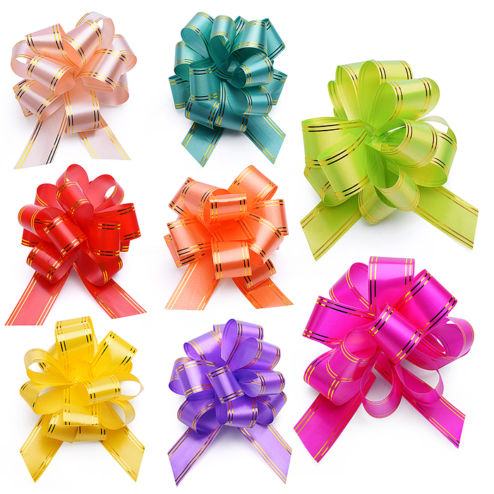 Бант-Шар 3,2см золотая полоса 