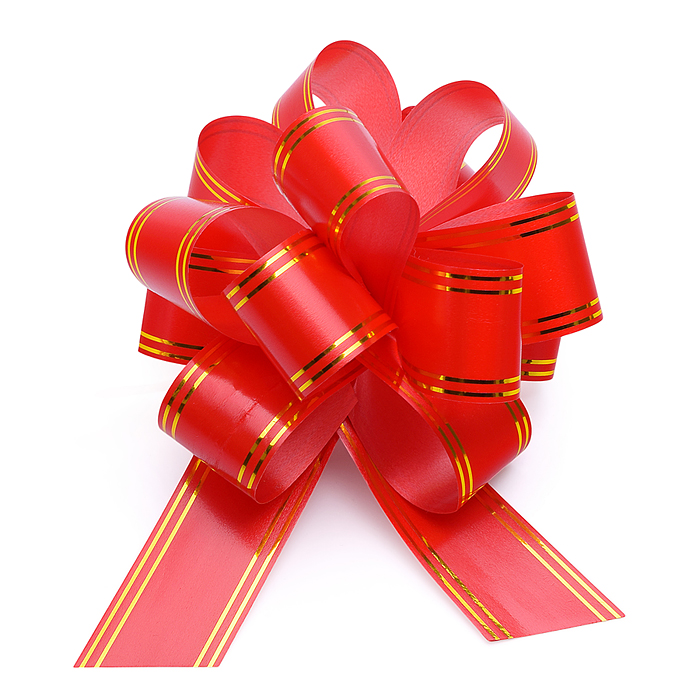 Бант-Шар 3,2см золотая полоса 